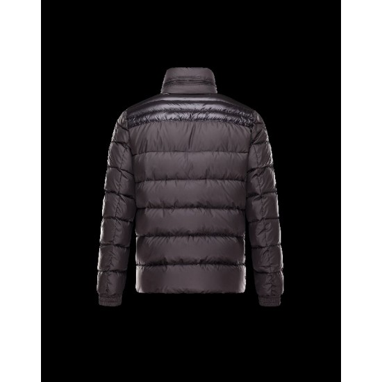 Moncler DINANT Concealed Hood Turtleneck Black Jackets Polyester Mens 41382282LM