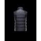 Moncler DUPRES Turtleneck Dark blue Waistcoats Polyester Mens 41377879JW