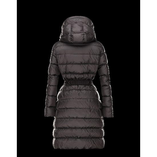 Moncler FABRE Detachable Turtleneck Black Coats Techno Fabric/Polyamide Womens 41457123BH