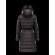 Moncler FABREFUR Detachable Turtleneck Black Coats Polyester/Beaver Womens 41456774HQ