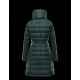 Moncler FLAMME Turtleneck Dark green Coats Nylon/Polyamid Womens 41381023QT