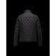 Moncler FREDDIE Biker Turtleneck Black Jackets Silky Nylon Feather Mens 41472581KC