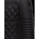 Moncler FREDDIE Biker Turtleneck Black Jackets Silky Nylon Feather Mens 41472581KC