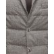 Moncler GAMME BLEU Classic Neckline Light grey Overcoats Laminated Wool Mens 41459919GC