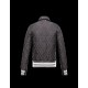 Moncler GAMME BLEU Classic Neckline Steel grey Jackets Polyester Mens 41459917UT