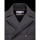 Moncler GAMME BLEU Lapel Collar Black Jackets Wool/Polyamide Mens 41464446RD