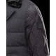 Moncler GAMME BLEU Lapel Collar Black Jackets Wool/Polyamide Mens 41464446RD