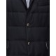 Moncler GAMME BLEU Lapel Collar Black Overcoats Wool/Cotton Mens 41459915QJ