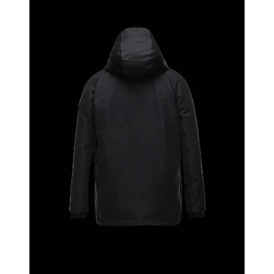 Moncler GAMME BLEU Turtleneck Black Jackets Cotton/Viscose Mens 41473725TJ