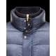 Moncler GAMME BLEU Turtleneck Dark blue Jackets Nylon/Pa/Polyamide Mens 41466672VA