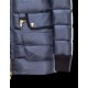 Moncler GAMME BLEU Turtleneck Dark blue Jackets Nylon/Pa/Polyamide Mens 41466672VA