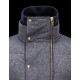 Moncler GAMME BLEU Turtleneck Grey Jackets Techno Fabric Mens 41472643KX