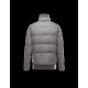 Moncler GAMME BLEU Turtleneck Steel grey Jackets Cotton Technical Fabric Mens 41472643OX