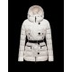 Moncler GENE Turtleneck Detachable Ivory Jackets Nylon/Racoon Womens 41456957NI