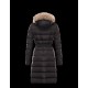 Moncler GENEVRIER Fur Hood Black Coats Nylon/Pa Womens 41311136HN