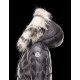 Moncler GRESFUR Ultralight Turtleneck Fur Collar Steel grey Jackets Nylon/Racoon Womens 41456951CR