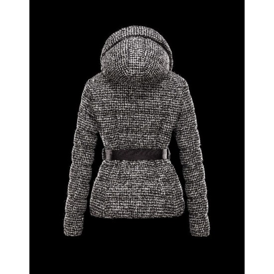 Moncler GRESSELLE Detachable Turtleneck Black Jackets Alpaca Mohair Wool Womens 41456952SQ