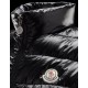 Moncler Ghany Mock Neckline Black Waistcoats Nylon/Polyamid Womens 41236562IW