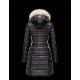 Moncler HERMIFUR Ultralight Turtleneck Black Coats Nylon/Racoon Womens 41456718AR