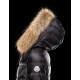 Moncler HERMIFUR Ultralight Turtleneck Black Coats Nylon/Racoon Womens 41456718AR