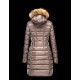 Moncler HERMIFUR Ultralight Turtleneck Dove grey Coats Nylon/Racoon Womens 41456718XN