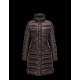 Moncler HERMINE Ultralight Detachable Turtleneck Dark brown Coats Nylon/Polyamid Womens 41378010AV