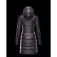 Moncler HERMINE Ultralight Turtleneck Black Coats Nylon Womens 41378010UM