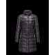 Moncler HERMINE Ultralight Turtleneck Black Coats Nylon Womens 41378010UM