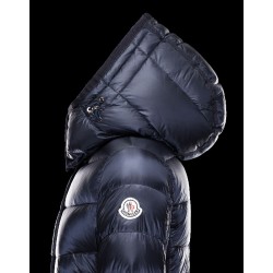 Moncler HERMINE Ultralight Turtleneck Blue Coats Nylon Womens 41378010CV