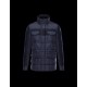 Moncler JACOB Detachable Hood Turtleneck Dark blue Jackets Wool Techno Fabric Mens 41456709SQ