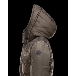 Moncler JACOB Detachable Hood Turtleneck Military green Jackets Wool/Polyamide Mens 41456709EI