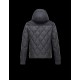 Moncler LABASTIDE Detachable Hood Turtleneck Grey Jackets Wool Flannel Mens 41459673PQ