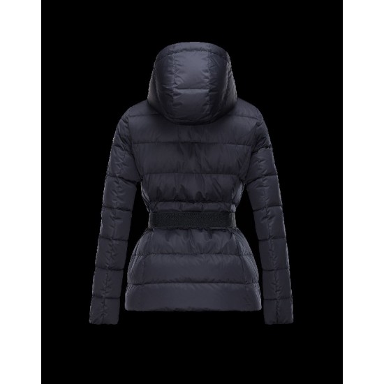 Moncler LAVAUD Detachable Turtleneck Dark blue Jackets Polyester Womens 41460688MN