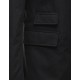 Moncler LESPARRE Detachable Lapel Collar Black Coats Techno Fabric Mens 41456696TU