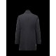 Moncler LESPARRE Detachable Lapel Collar Dark blue Coats Polyamide Mens 41456696GV