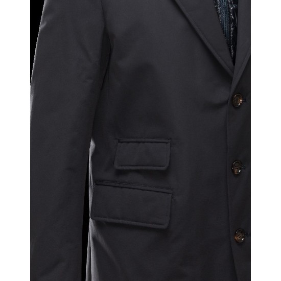 Moncler LESPARRE Detachable Lapel Collar Dark blue Coats Polyamide Mens 41456696GV