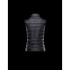 Moncler LIANE Ultralight Mandarin Collar Black Waistcoats Techno Fabric/Polyamide Womens 41344266SD