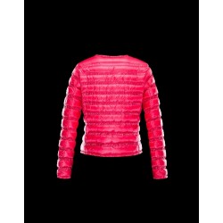 Moncler LISSY Ultralight Round Collar Fuchsia Jackets Polyamide Womens 41338938FP