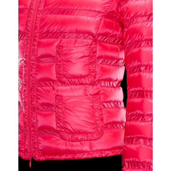 Moncler LISSY Ultralight Round Collar Fuchsia Jackets Polyamide Womens 41338938FP