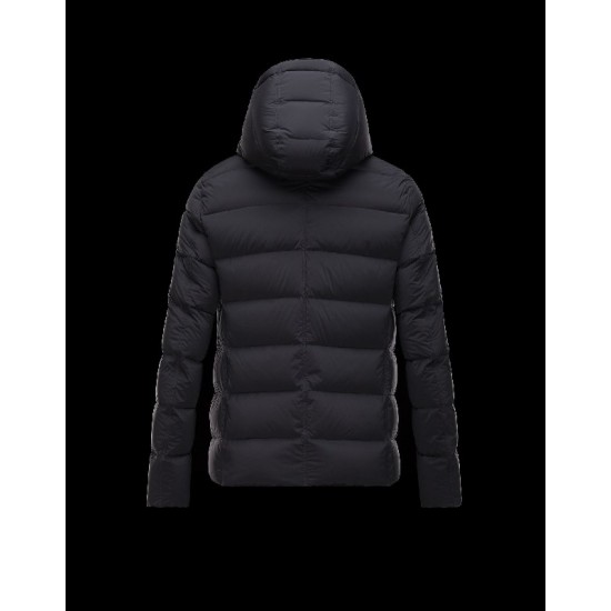 Moncler LOIRAC Detachable Hood Turtleneck Black Jackets Elastane/Nylon Mens 41378031GH