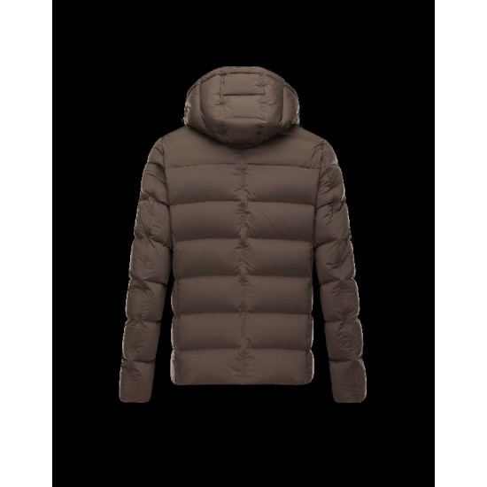 Moncler LOIRAC Double-Breasted Turtleneck Dark green Jackets Elastane/Nylon Mens 41378031RR