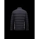 Moncler LUBERON Classic Neckline Black Jackets Polyamide/Elastane Mens 41378025DN