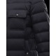 Moncler LUBERON Classic Neckline Black Jackets Polyamide/Elastane Mens 41378025DN