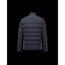 Moncler LUBERON Classic Neckline Blue Jackets Polyamid/Elastane/Nylon Mens 41378025FC