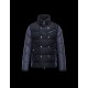 Moncler LUCIEN Turtleneck Dark blue Jackets Wool Flannel Mens 41464457DD