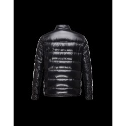 Moncler MATTHEW Classic Neckline Black Jackets Nylon/Polyamide Mens 41456707SP