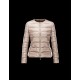 Moncler MEILLE Round Collar Detachable Collar Beige Jackets Polyamide Womens 41456712GK