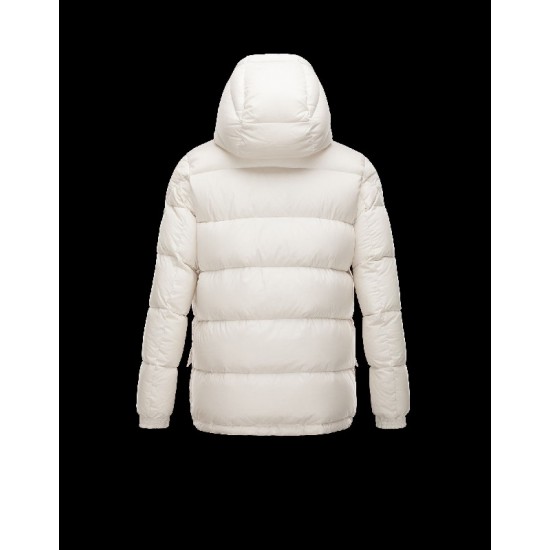 Moncler MONTCLAR Ultralight Fixed Hood Ivory Jackets Cotton Mens 41456716PF