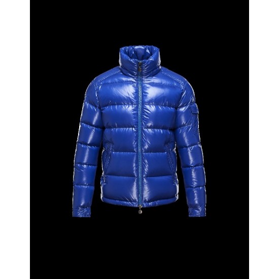 Moncler Maya Detachable Hood Azure Jackets Nylon/Polyamid Mens 41236584WH