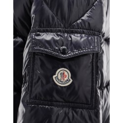 Moncler Maya Detachable Hood Blue Jackets Nylon/Polyamid Mens 41236584UB